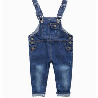 子供服ジーンズ   デニム パンツ男の子オーバーオール130サイズ身長120cm(シャツ/カットソー)