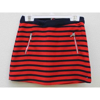 トミーヒルフィガー(TOMMY HILFIGER)の【春夏物 新入荷!】▽トミーヒルフィガー/TOMMY HILFIGER▽122cm スカート 赤×濃紺【中古】子供服 キッズ kids 女の子 春夏秋冬 bottoms 814042(スカート)