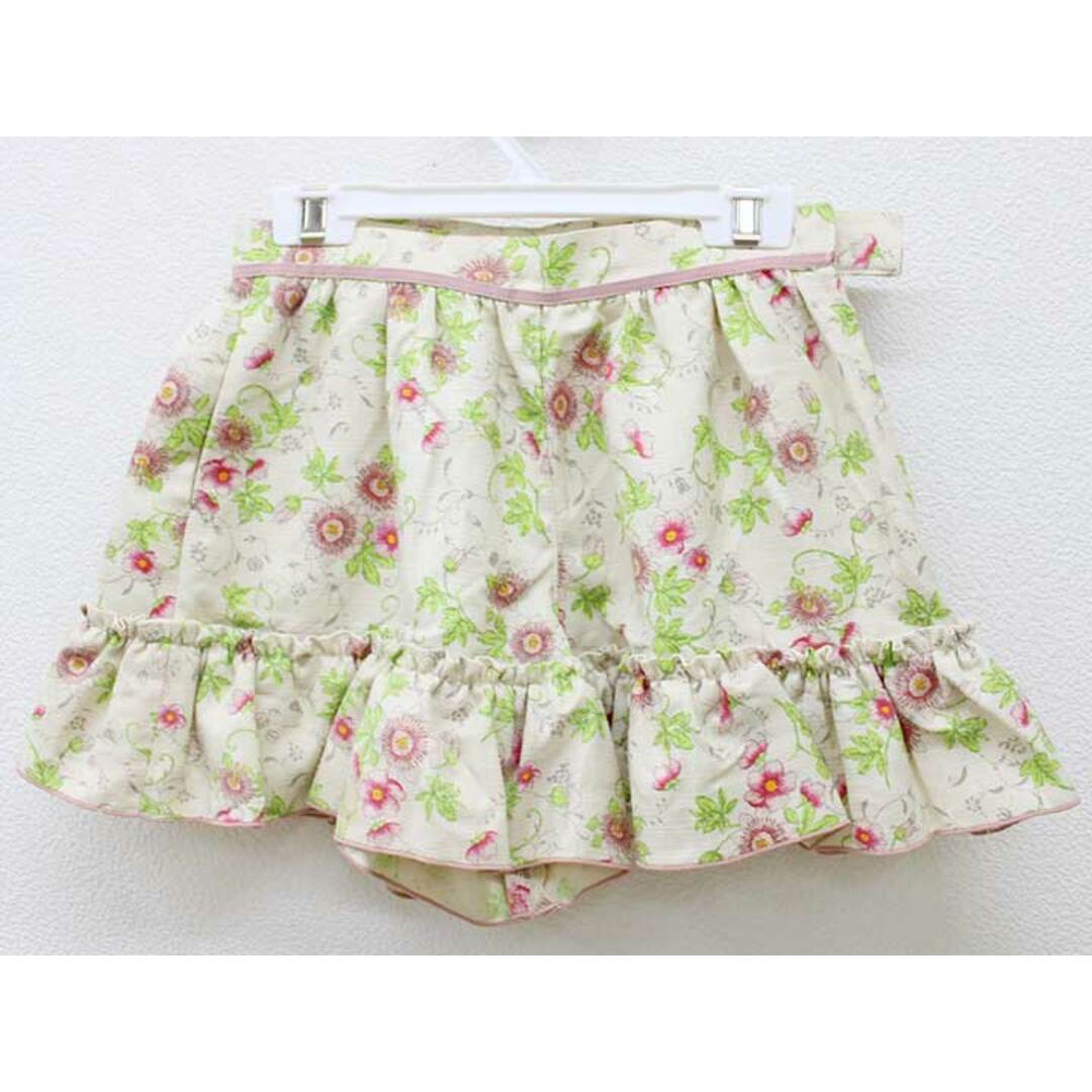 TOCCA BAMBINI(トッカバンビーニ)の【夏物 新入荷!】＜トッカ/TOCCA BAMBINI＞120cm キュロットスカート/キュロットパンツ/ショートパンツ ベージュ×ピンク【中古】子供服 キッズ kids 女の子 春夏 bottoms 814042 キッズ/ベビー/マタニティのキッズ服女の子用(90cm~)(その他)の商品写真