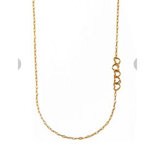 ルボンボン(les bon bon)のルボンボン　K10 heart side necklace pink gold(ネックレス)