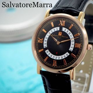 Salvatore Marra - 399【美品】 サルバトーレマーラ時計　メンズ腕時計　スケルトンカレンダー　人気