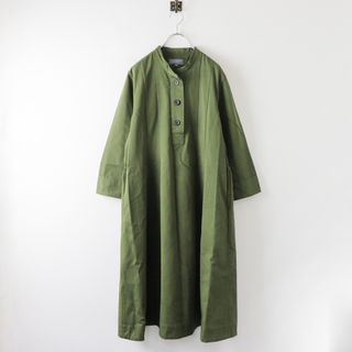 MARGARET HOWELL - 定価7.4万 2023AW マーガレットハウエル MARGARET HOWELL ORGANIC COTTON TWILL カラーレスドレス 2/オリーブ カーキ【2400013830171】