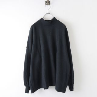 ネストローブ(nest Robe)の2021AW ネストローブ nest Robe 01214-1126 コットンダブルフェイス モックネックプルオーバー F/ブラック 【2400013837040】(カットソー(長袖/七分))