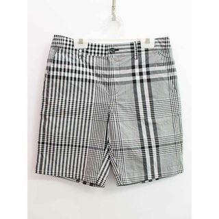 バーバリー(BURBERRY)の【春夏物 新入荷!】▼バーバリー/BURBERRY▼152cm(12Y) ショートパンツ/ハーフパンツ/半ズボン/短パン  黒×白×グレー 【中古】 子供 キッズ kids ジュニア 男の子 春夏 bottoms 914042(パンツ/スパッツ)