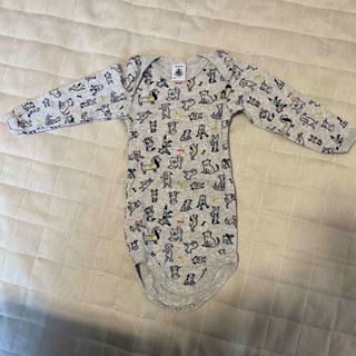 プチバトー(PETIT BATEAU)の新品プチバトー　ベビー　ロンパースシャツ(ロンパース)