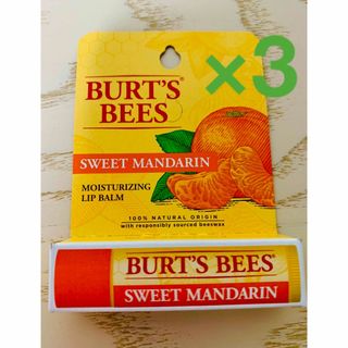 バーツビーズ(BURT'S BEES)のバーツビーズ　リップ　マンダリン　3本(リップケア/リップクリーム)