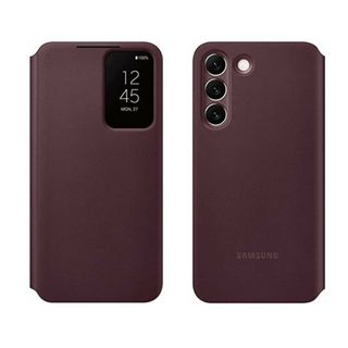 サムスン(SAMSUNG)の新品未使用　Galaxy S22 SC-51 純正ケース　バーガンディ(その他)