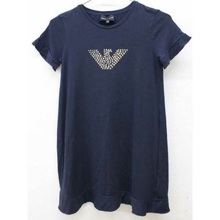 エンポリオアルマーニ(Emporio Armani)の【夏物 新入荷!】＜エンポリオアルマーニ/EMPORIO ARMANI＞166cm 半袖ワンピース 紺 【中古】子供服 キッズ kids ジュニア 女の子 春夏秋 onepi 814042(ワンピース)