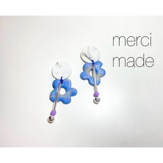 アダムエロぺ(Adam et Rope')の№833  淡イロFlower＋beads(ピアス)