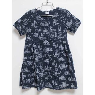 プチバトー(PETIT BATEAU)の【夏物 新入荷!】‡プチバトー/PETIT BATEAU‡116cm 半袖ワンピース 紺系【中古】子供服 キッズ kids 女の子 夏 onepi 324042(ワンピース)