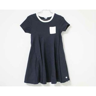 プチバトー(PETIT BATEAU)の【夏物 新入荷!】〓プチバトー/PETIT BATEAU〓116cm(6ans) 半袖ワンピース 紺×白  【中古】 子供服 キッズ kids 女の子  夏 onepi 324042(ワンピース)