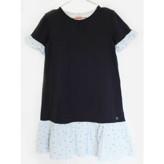 ケイトスペードニューヨーク(kate spade new york)の【夏物 新入荷!】[ケイトスペードニューヨーク/kate spade new york kids]160cm 半袖ワンピース 紺×白【中古】子供服 キッズ kids ジュニア 女の子 夏 onepi 914042(ワンピース)