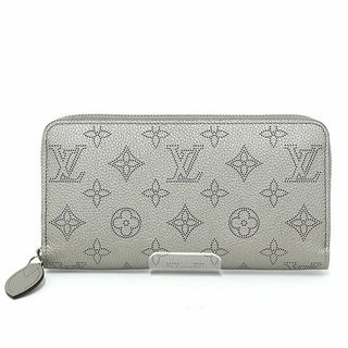 ルイヴィトン(LOUIS VUITTON)のルイヴィトン ジッピー・ウォレット モノグラム マヒナ･レザー メタリック グレー M81642 長財布 未使用品(財布)