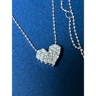 K18WGダイヤハートネックレス 0.25ct(ネックレス)