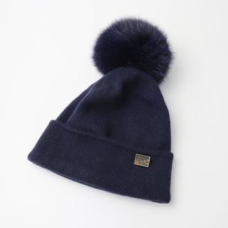 エーピーストゥディオ AP STUDIO ザッツアハット THATS A HAT 1pom Cashmere CAP/ネイビー カシミヤ混 キャップ ファー【2400013823326】(その他)