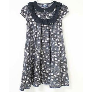 ANNA SUI - 【夏物 新入荷!】〓アナスイ/ANNA SUI〓140cm 半袖ワンピース 白×紺 【中古】 子供服 キッズ kids  ジュニア 女の子  夏 onepi 914042