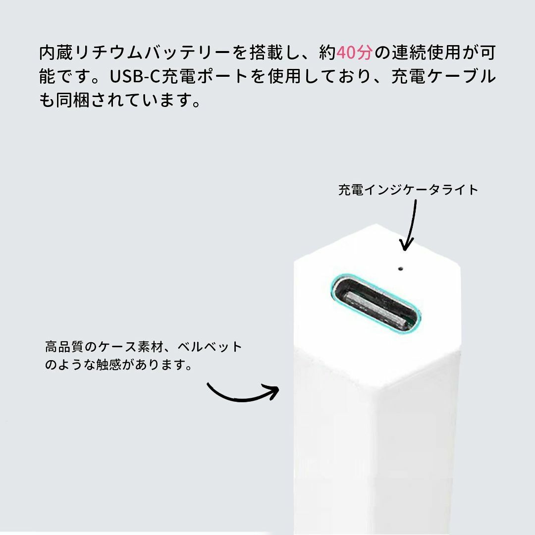 【色:グリーン】Sun&Beam Nails ネイルライト ハンディ 充電式 L コスメ/美容のネイル(ネイルケア)の商品写真