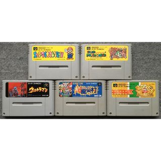 スーパーファミコン(スーパーファミコン)の訳あり まとめて スーパーファミコン ゲームソフト 5本(家庭用ゲームソフト)