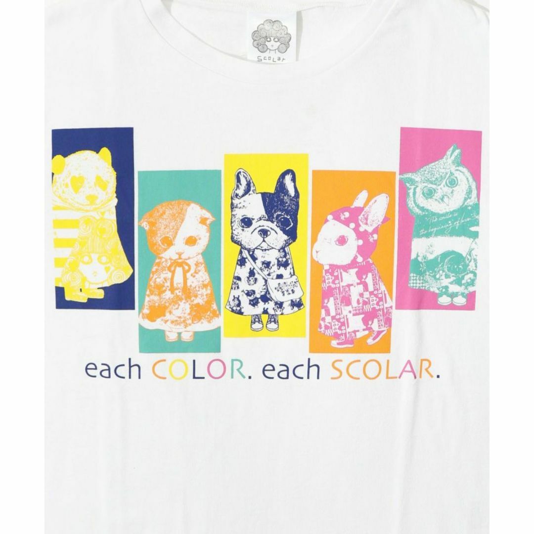 ScoLar(スカラー)のスカラー 142619 おしゃれを楽しむアニマル柄Tシャツ レディースのトップス(Tシャツ(半袖/袖なし))の商品写真