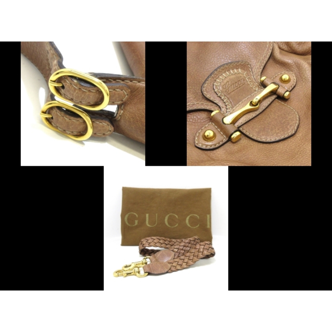 Gucci(グッチ)のGUCCI(グッチ) ハンドバッグ レディース ホースビット/New Pelham 223955 ブラウン レザー レディースのバッグ(ハンドバッグ)の商品写真
