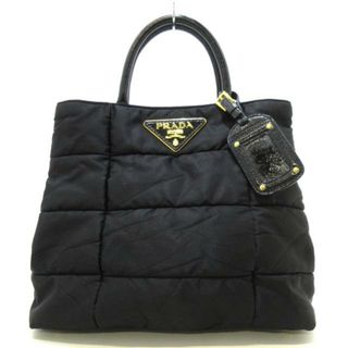 プラダ(PRADA)のPRADA(プラダ) トートバッグ レディース トライアングルロゴ BN1596 黒 キルティング ナイロン×エナメル（レザー）(トートバッグ)