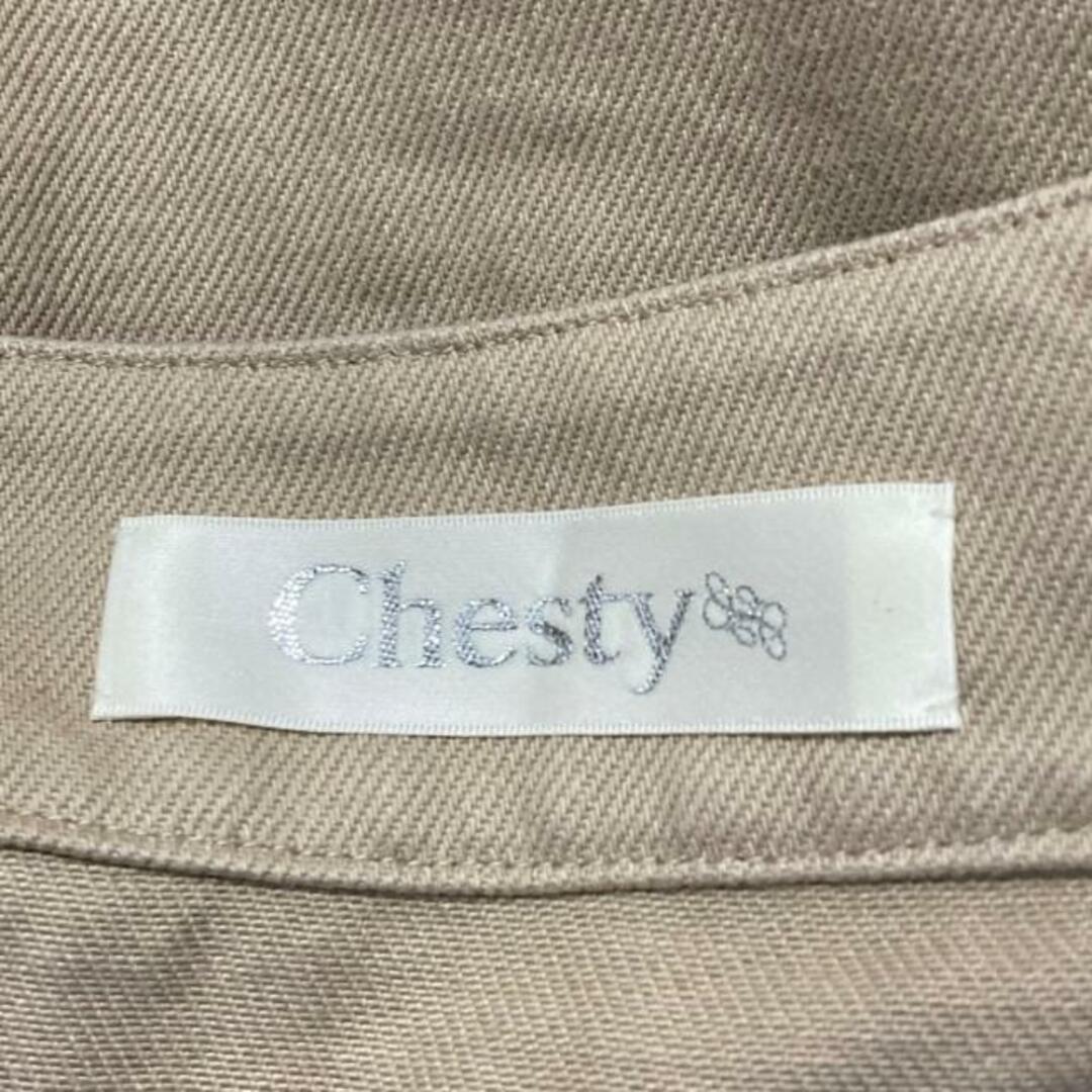 Chesty(チェスティ)のChesty(チェスティ) ジャケット サイズ0 XS レディース - ベージュ×アイボリー 長袖/フラワー(花)/スパンコール/パール/春/秋 レディースのジャケット/アウター(その他)の商品写真