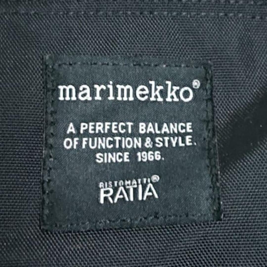 marimekko(マリメッコ)のmarimekko(マリメッコ) リュックサック BUDDY(バディ) 黒 ナイロン レディースのバッグ(リュック/バックパック)の商品写真