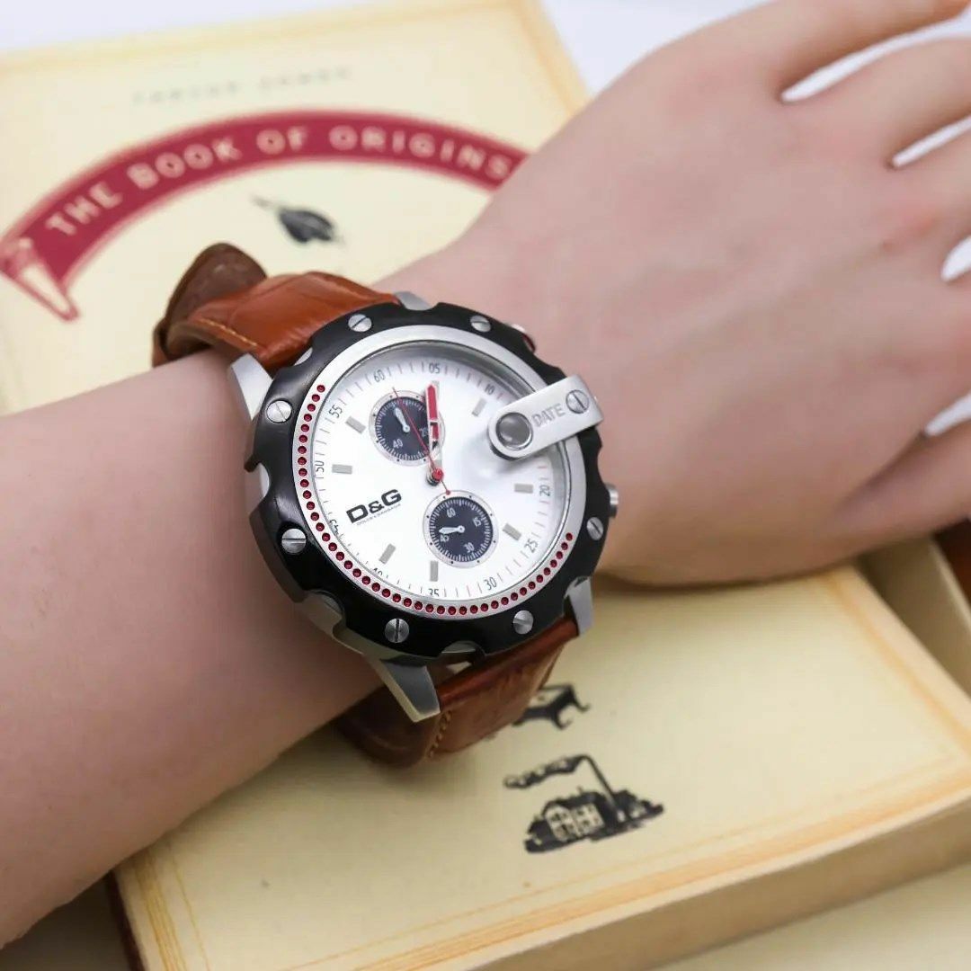 DOLCE&GABBANA(ドルチェアンドガッバーナ)の◆稼働 ドルチェ＆ガッバーナ 腕時計 TIME レザー メンズ 新品電池 l メンズの時計(腕時計(アナログ))の商品写真