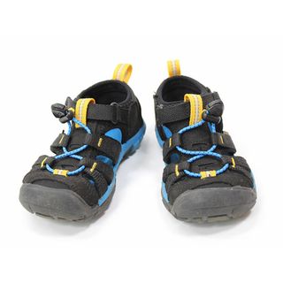 キーン(KEEN)の【夏物 新入荷!】▲キーン/KEEN▲17cm スポーツサンダル/アウトドアシューズ/靴 黒 シーキャンプ アウトドア キャンプ 川遊び 水遊び プール 海水浴【中古】子供 キッズ kids 男の子 女の子 夏 shoes seasonal 124042(サンダル)