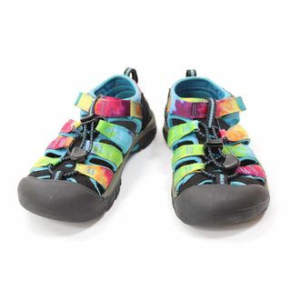 キーン(KEEN)の【夏物 新入荷!】▲キーン/KEEN▲22cm スポーツサンダル/アウトドアシューズ/靴 レインボー ニューポート アウトドア キャンプ 川遊び 水遊び プール 海水浴【中古】子供 キッズ kids ジュニア 男の子 女の子 夏 shoes seasonal 124042(サンダル)