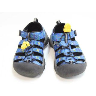 キーン(KEEN)の【夏物 新入荷!】▼キーン/KEEN▼16cm スポーツサンダル/アウトドアシューズ/靴 青×黒×マルチ ニューポート アウトドア キャンプ 川遊び 水遊び プール 海水浴 【中古】 子供 キッズ kids 男の子 夏 shoes seasonal  224042(サンダル)