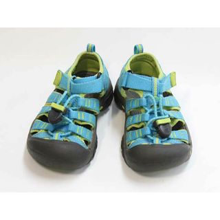 キーン(KEEN)の【夏物 新入荷!】▼キーン/KEEN▼16cm スポーツサンダル/アウトドアシューズ/靴 水色×黄緑×グレー ニューポートH2 アウトドア キャンプ 川遊び 水遊び プール 海水浴 【中古】 子供 キッズ kids 男の子 夏 shoes seasonal  224042(サンダル)