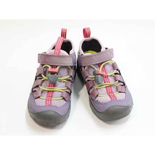 キーン(KEEN)の【夏物 新入荷!】▼キーン/KEEN▼15cm スポーツサンダル/アウトドアシューズ/靴 紫×黄×グレー アウトドア キャンプ 川遊び 水遊び プール 海水浴 【中古】 子供 キッズ kids 女の子 夏 shoes seasonal  224042(サンダル)