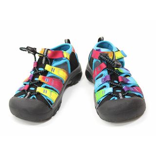 キーン(KEEN)の【夏物 新入荷!】▲キーン/KEEN▲19.5cm スポーツサンダル/アウトドアシューズ/靴 レインボーカラー ニューポートH2 アウトドア キャンプ 川遊び 水遊び プール 海水浴【中古】子供 キッズ kids 男の子 女の子 夏 shoes seasonal 124042(サンダル)