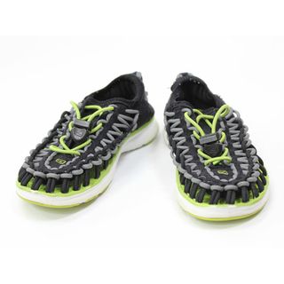 【夏物 新入荷!】▲キーン/KEEN▲20cm スポーツサンダル/アウトドアシューズ/靴 黒×グレー ユニーク アウトドア キャンプ 川遊び 水遊び プール 海水浴【中古】子供 キッズ kids 男の子 女の子 夏 shoes seasonal 124042