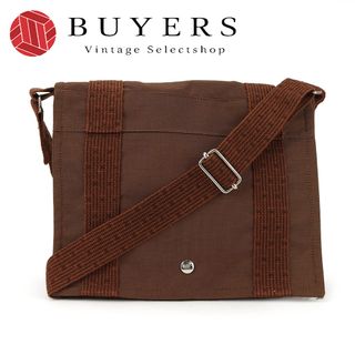 エルメス(Hermes)の【中古】 エルメス ショルダーバッグ バサスPM エールライン キャンバス ブラウン シルバー金具 カジュアル 普段使い 斜め掛け レディース メンズ HERMES(ショルダーバッグ)