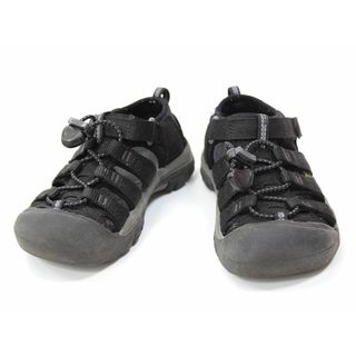 キーン(KEEN)の【夏物 新入荷!】▲キーン/KEEN▲18cm スポーツサンダル/アウトドアシューズ/靴 黒 ニューポート アウトドア キャンプ 川遊び 水遊び プール 海水浴【中古】子供 キッズ kids 男の子 女の子 夏 shoes seasonal 124042(サンダル)