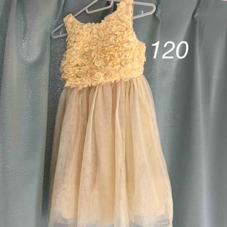 エイチアンドエム(H&M)の【美品】120 H&M キッズドレス イエロー (ワンピース)