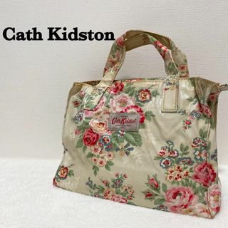 キャスキッドソン(Cath Kidston)のレア✨CathKidstonキャスキッドソンハンドバッグトートバッググリーン花柄(トートバッグ)