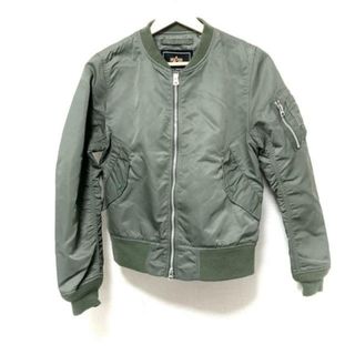 ALPHA INDUSTRIES - ALPHA INDUSTRIES(アルファ) ブルゾン サイズXS レディース - カーキ 長袖/ジップアップ/春/秋