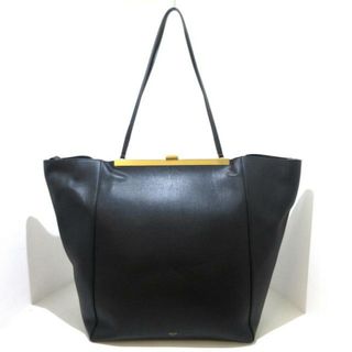 セリーヌ(celine)のCELINE(セリーヌ) トートバッグ カバ クラスプ ラージ 181693ASG.38NO 黒 がま口 レザー(トートバッグ)