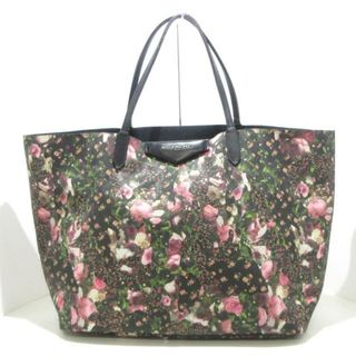 ジバンシィ(GIVENCHY)のGIVENCHY(ジバンシー) トートバッグ アンティゴナ 黒×ピンク×グリーン 花柄 PVC(塩化ビニール)×レザー(トートバッグ)