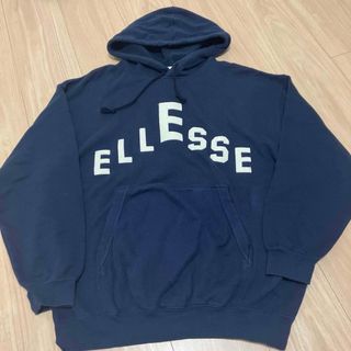 ellesse - ellesse エレッセ　ユニセックス　サイズＬ　ネイビー　パーカー　春秋