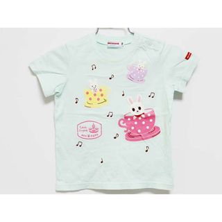 ミキハウス(mikihouse)の【夏物 新入荷!】‡ミキハウス/mikihouse‡90cm 半袖Tシャツ/半袖カットソー ブルー【中古】子供服 キッズ kids ベビー服 baby 女の子 夏 tops 914042(Ｔシャツ)