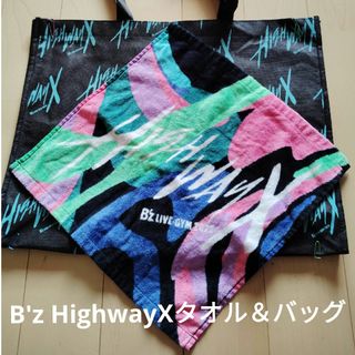 B'zLIVE-GYMHighwayXハンドタオル＆ショッピングバッグ(ミュージシャン)