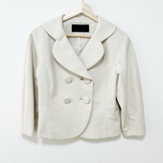 トゥービーシック(TO BE CHIC)のTO BE CHIC(トゥービーシック) ジャケット サイズ42 L レディース - アイボリー 長袖/ダブル/ショート丈/オールシーズン(その他)