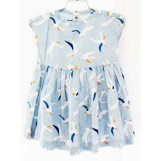 プチバトー(PETIT BATEAU)の【夏物 新入荷!】[プチバトー/PETIT BATEAU]81cm 半袖ワンピース ブルー【中古】子供服 キッズ kids ベビー服 baby 女の子 夏 onepi 324042(ワンピース)