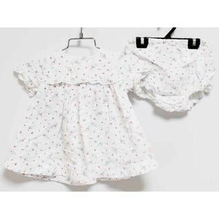 プチバトー(PETIT BATEAU)の【夏物 新入荷!】‡プチバトー/PETIT BATEAU‡67cm ブルマ付半袖ワンピース 白系【中古】子供服 キッズ kids ベビー服 baby 女の子 夏 onepi 324042(ワンピース)