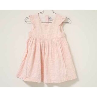 プチバトー(PETIT BATEAU)の【夏物 新入荷!】〓プチバトー/PETIT BATEAU〓86cm(24M) ノースリーブワンピース 白×ピンク  【中古】 子供服 キッズ kids ベビー baby 女の子  夏 onepi 324042(ワンピース)