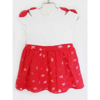 ケイトスペードニューヨーク(kate spade new york)の【夏物 新入荷!】[ケイトスペードニューヨーク/kate spade new york kids]90cm 半袖ワンピース 白×ピンク【中古】子供服 キッズ kids ベビー服 baby 女の子 夏 onepi 914042(ワンピース)